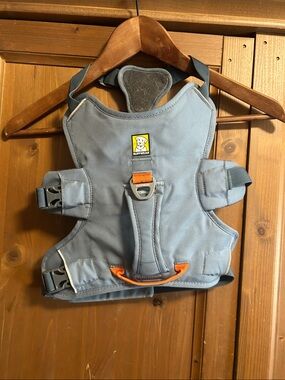 RUFFWEAR Web Master Dog Harness -Light Blue Dog Harness with Orange Trim, small